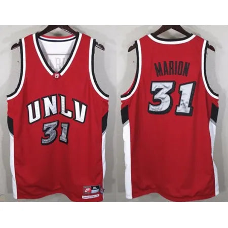 Men's UNLV #31 Shawn Marion Red Stitched Jersey