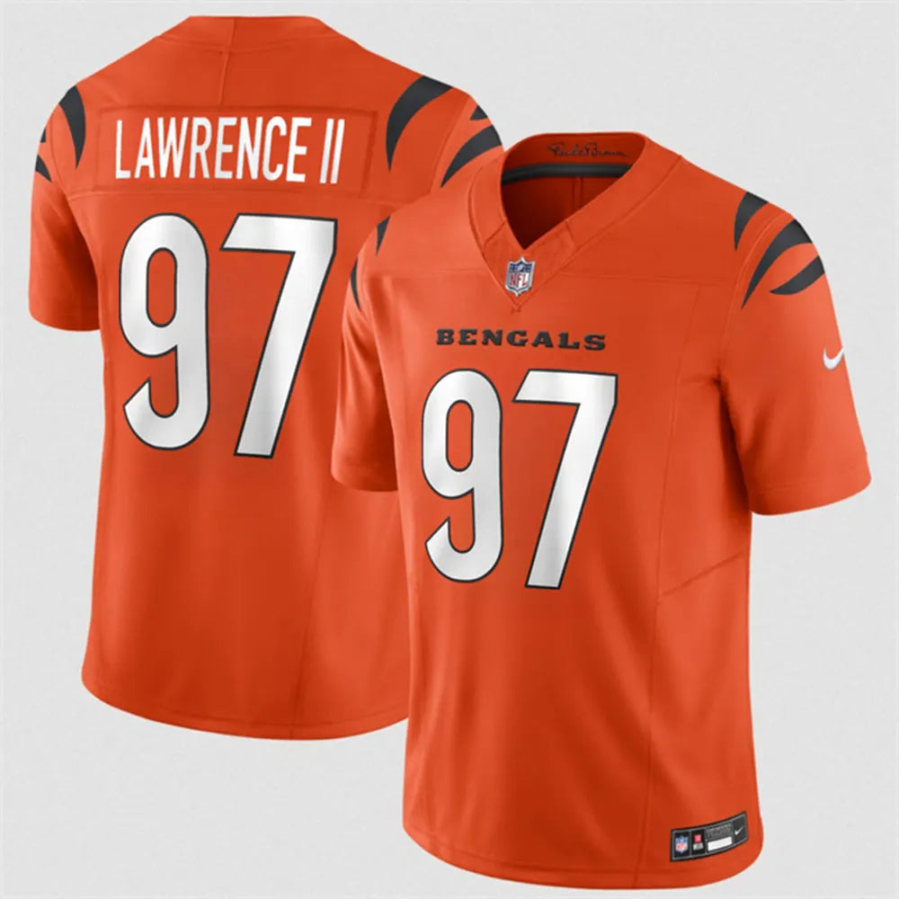Men's Cincinnati Bengals #97 Dexter Lawrence II Orange 2026 F.U.S.E. Vapor Untouchable Limited Stitched Football Jersey