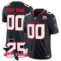 Men's Houston Texans Navy 2026 25th Anniversary Patch Vapor F.U.S.E. Limited Custom Jersey