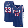Men's Philadelphia 76ers #23 LeBron James Royal Fast Break Icon Edition Jersey